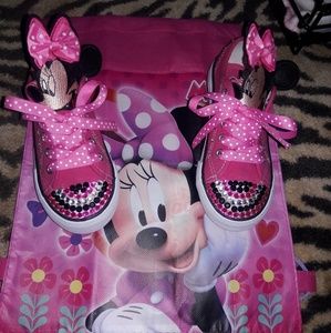 Customized Minnie Mouse sneakers(NWOT)